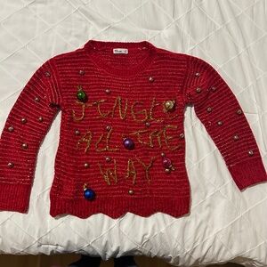 Adorable Christmas Sweater "Jingle All The Way" just add light!!